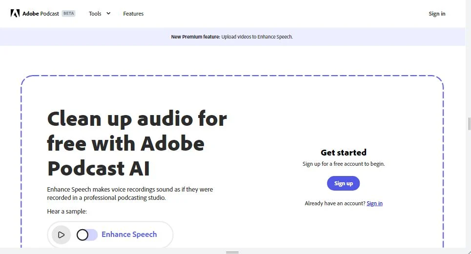 Adobe Speech Enhancer