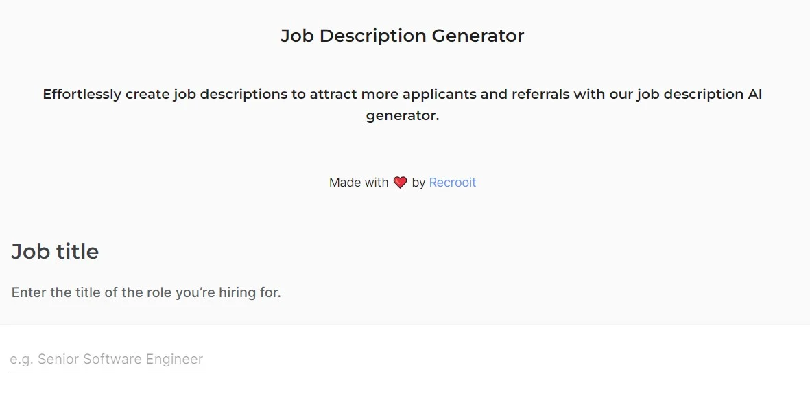 Job Description Generator