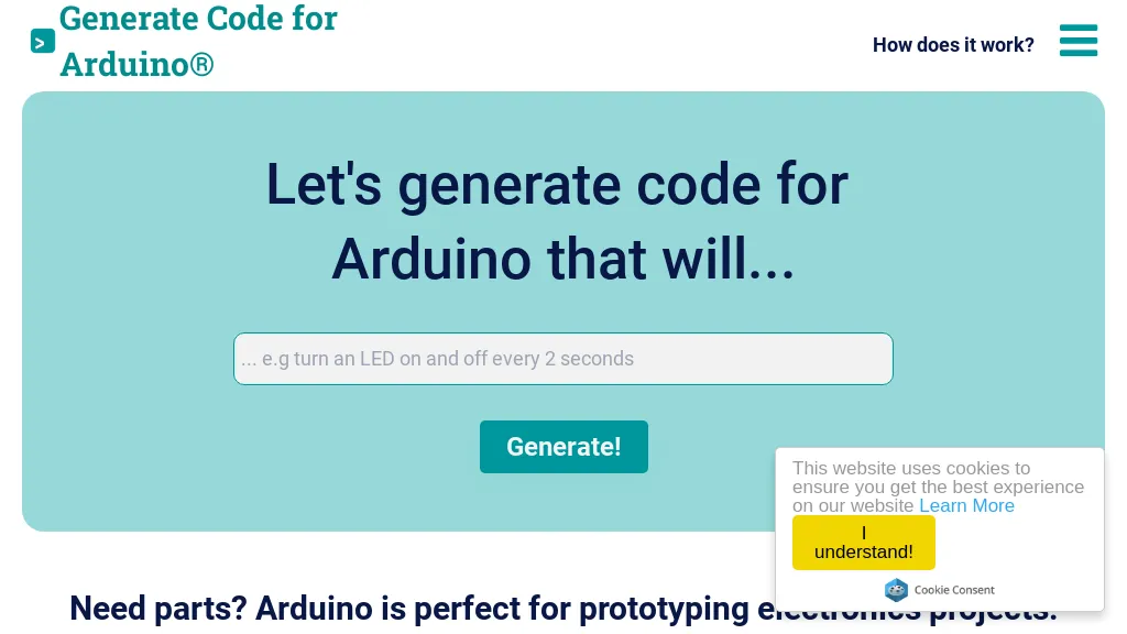 Duino Code Generator