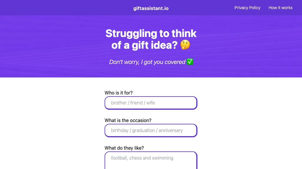 Giftassistant.Io