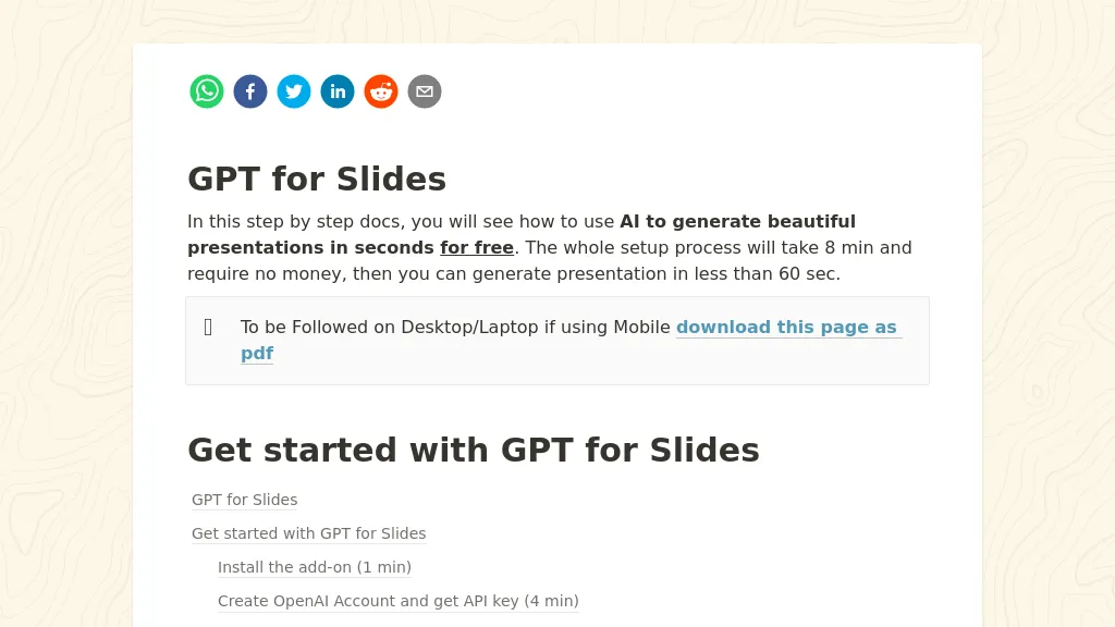 GPT For Slides