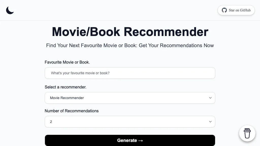 Movie & Book Recommender